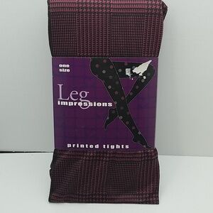 Leg Impressions Printed Tights One Size